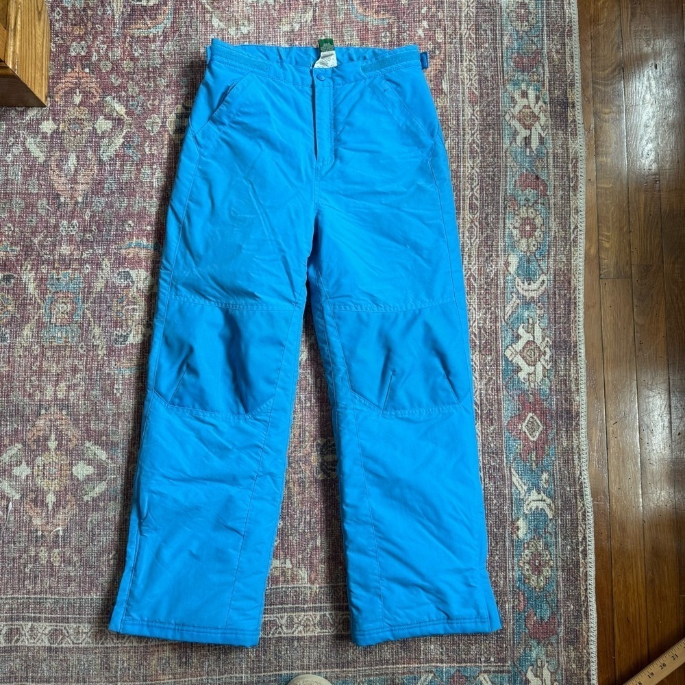L.L. Bean youth bright blue snow pants size 14